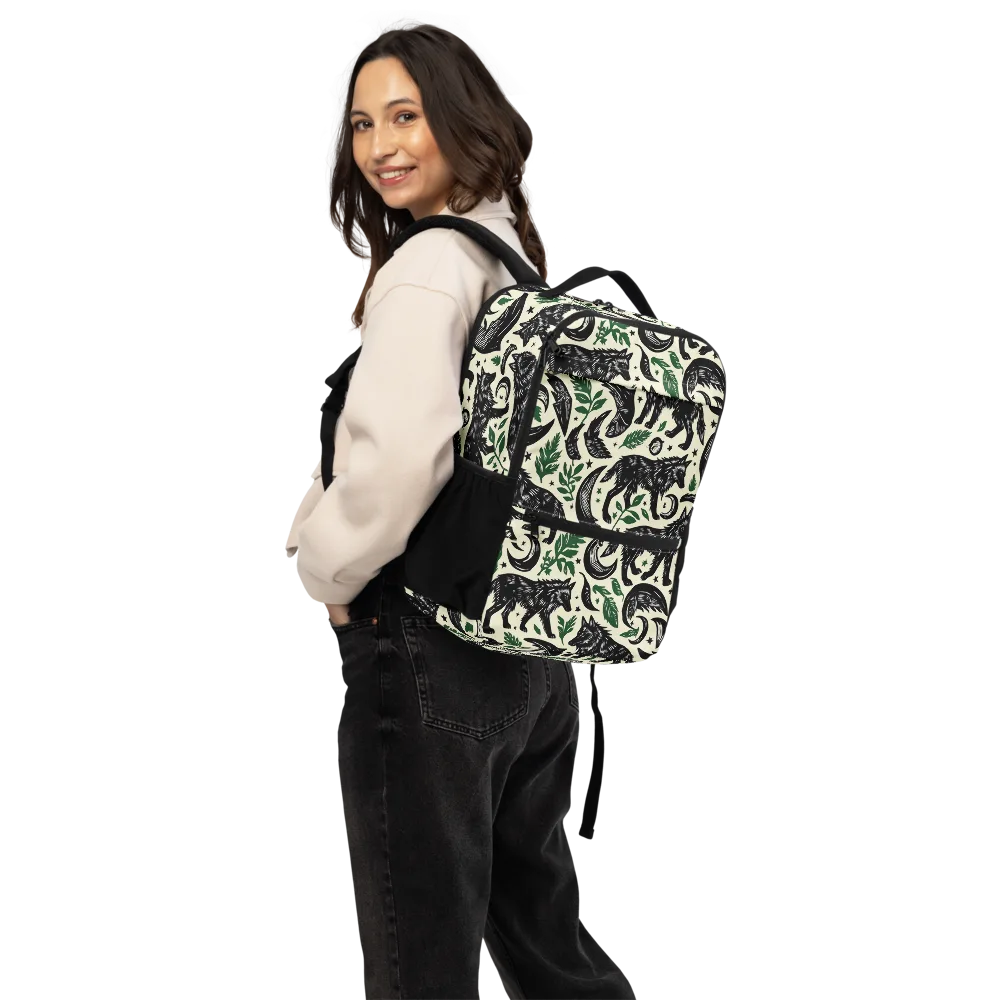 Midnight Foxglove on Utility Backpack — Back