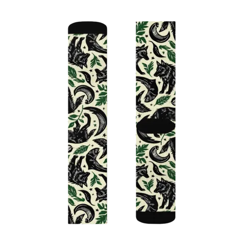 Midnight Foxglove on a Socks
