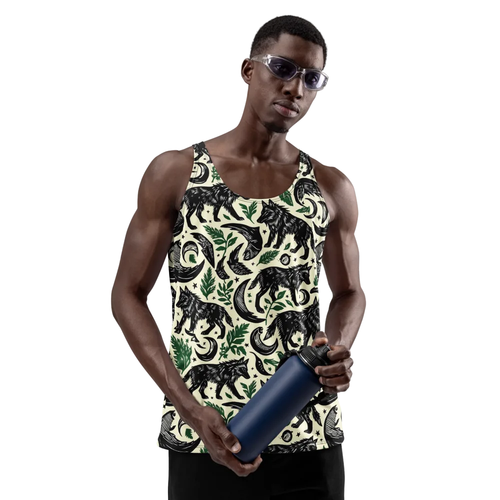 Midnight Foxglove on Men's Tank Top — Front