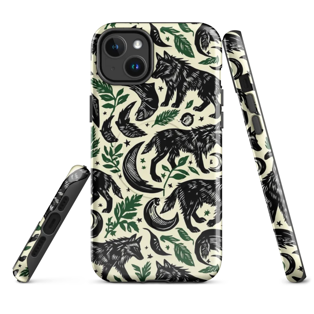 Midnight Foxglove on MagSafe Tough Case for iPhone® — Front