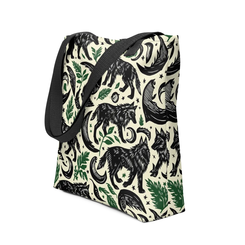 Midnight Foxglove on Tote Bag — Front