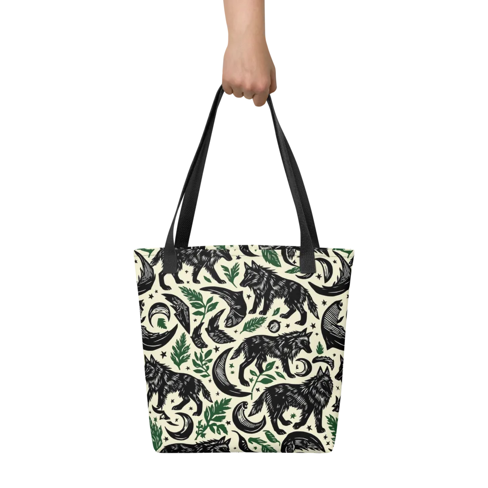 Midnight Foxglove on Tote Bag — Front