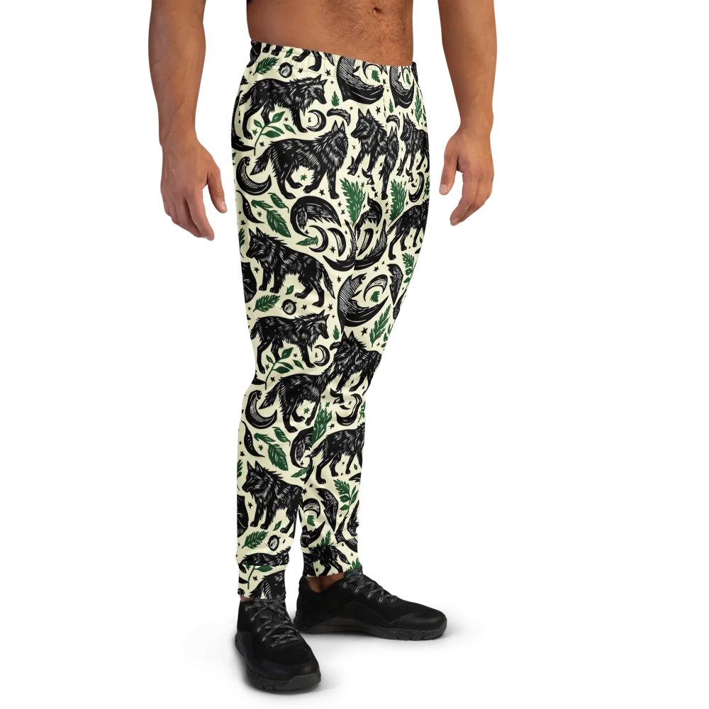 Midnight Foxglove on Men's Joggers — Right