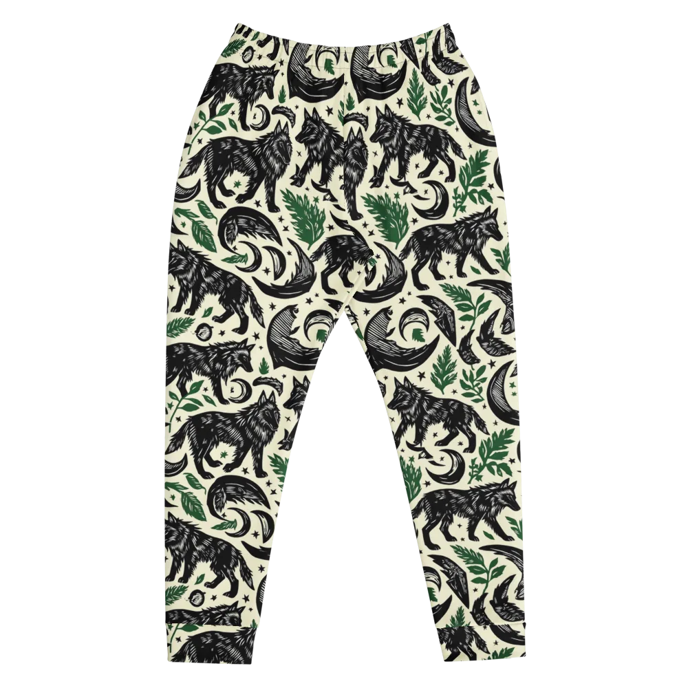 Midnight Foxglove on Men's Joggers — Front