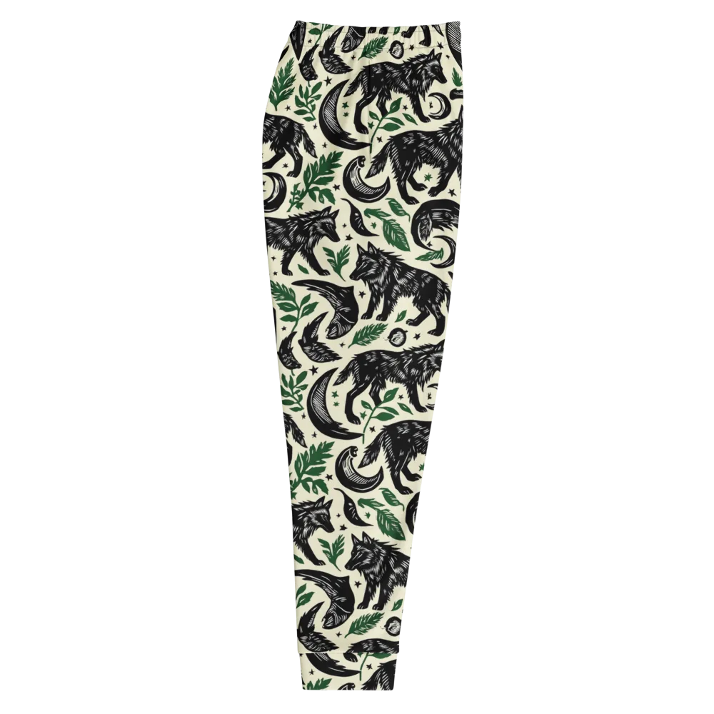 Midnight Foxglove on Men's Joggers — Right