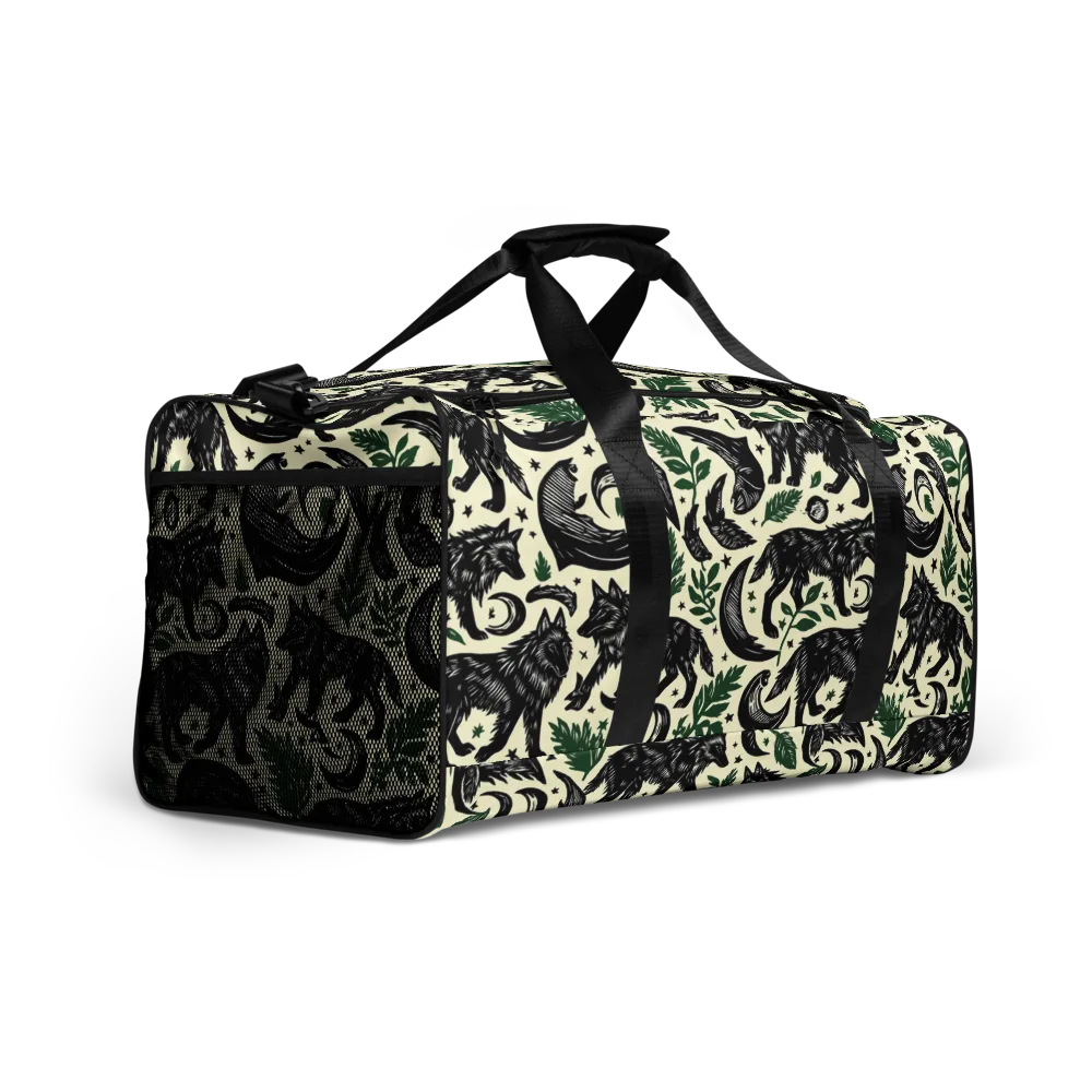 Midnight Foxglove on Duffle Bag — Right Front