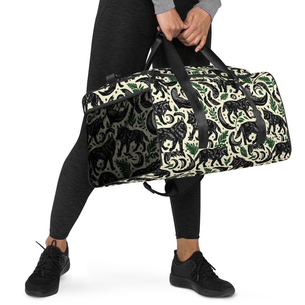 Midnight Foxglove on Duffle Bag — Right Front