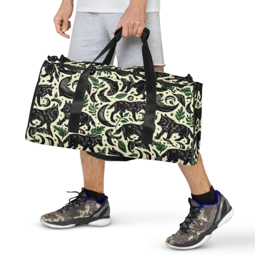 Midnight Foxglove on a Duffle Bag