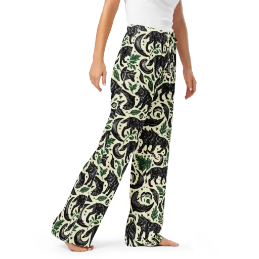 Midnight Foxglove on a Women's Pajama Pants