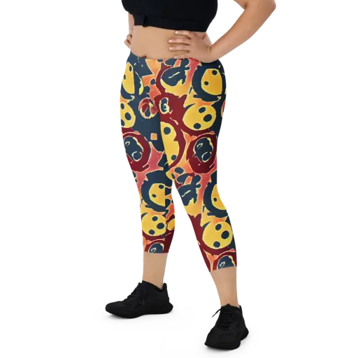 Sunset Silhouette on a Capri Leggings
