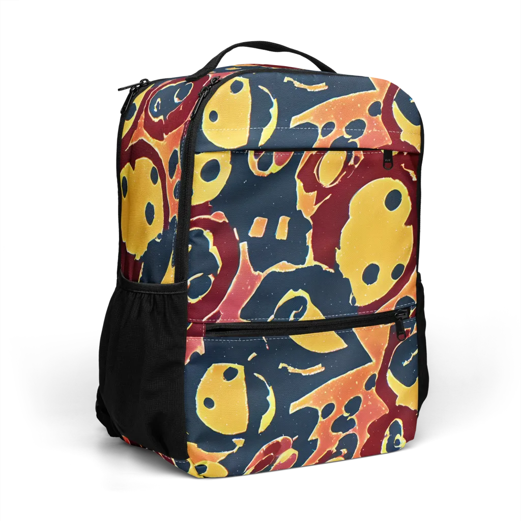Sunset Silhouette on Utility Backpack — Right Front