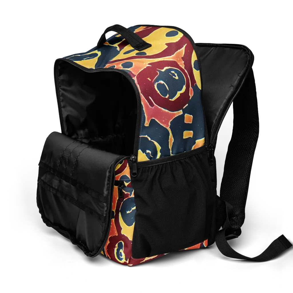 Sunset Silhouette on Utility Backpack — Product details 2