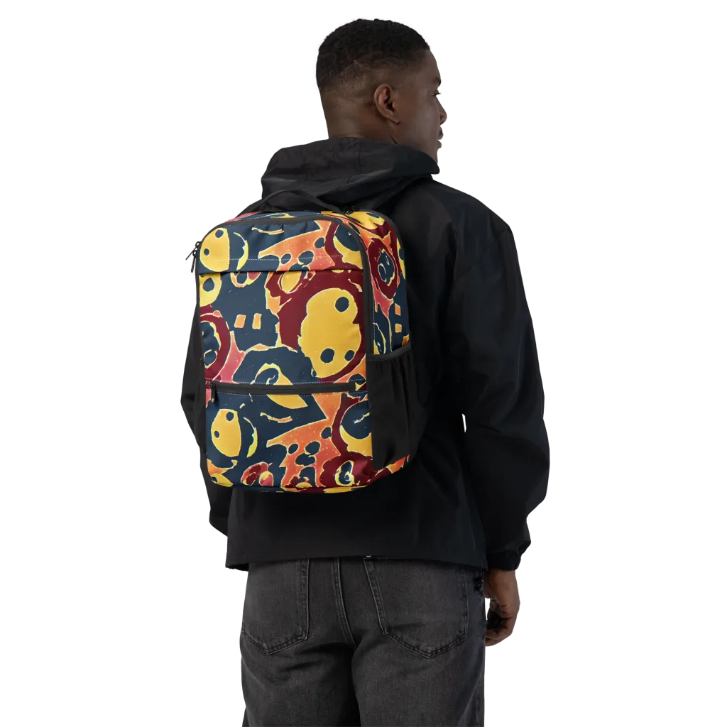 Sunset Silhouette on Utility Backpack — Back