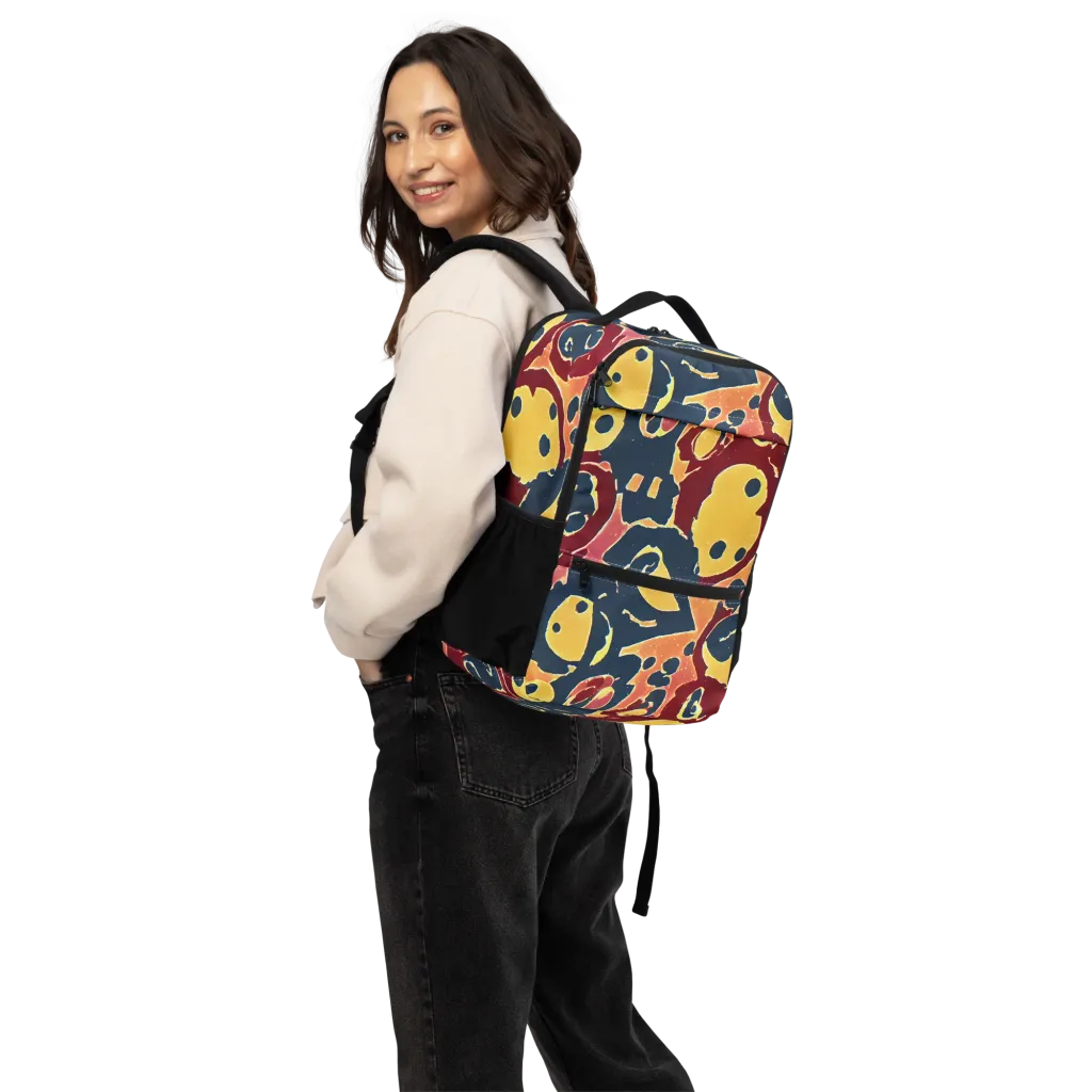 Sunset Silhouette on Utility Backpack — Back
