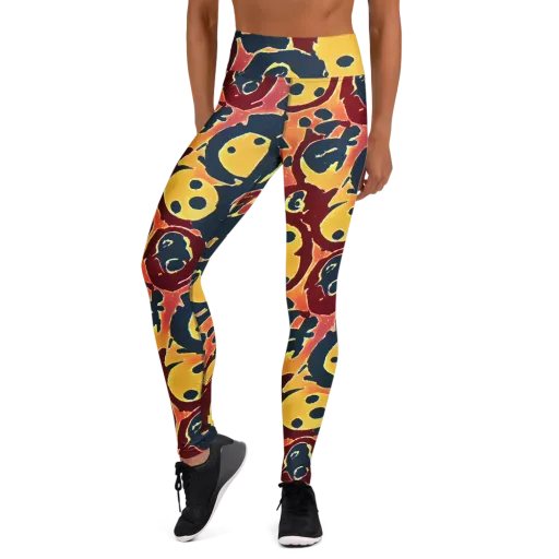 Sunset Silhouette on a Yoga Leggings