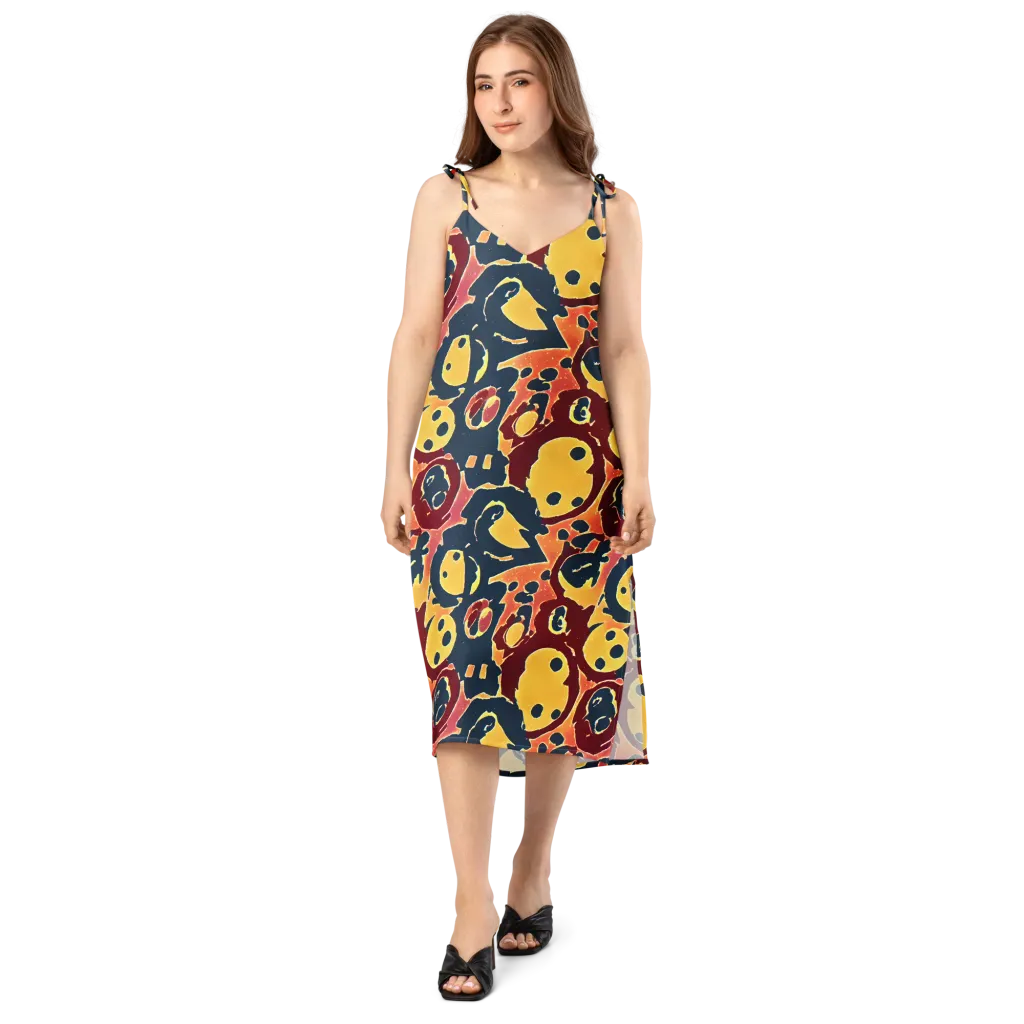 Sunset Silhouette on Slip Dress — Front
