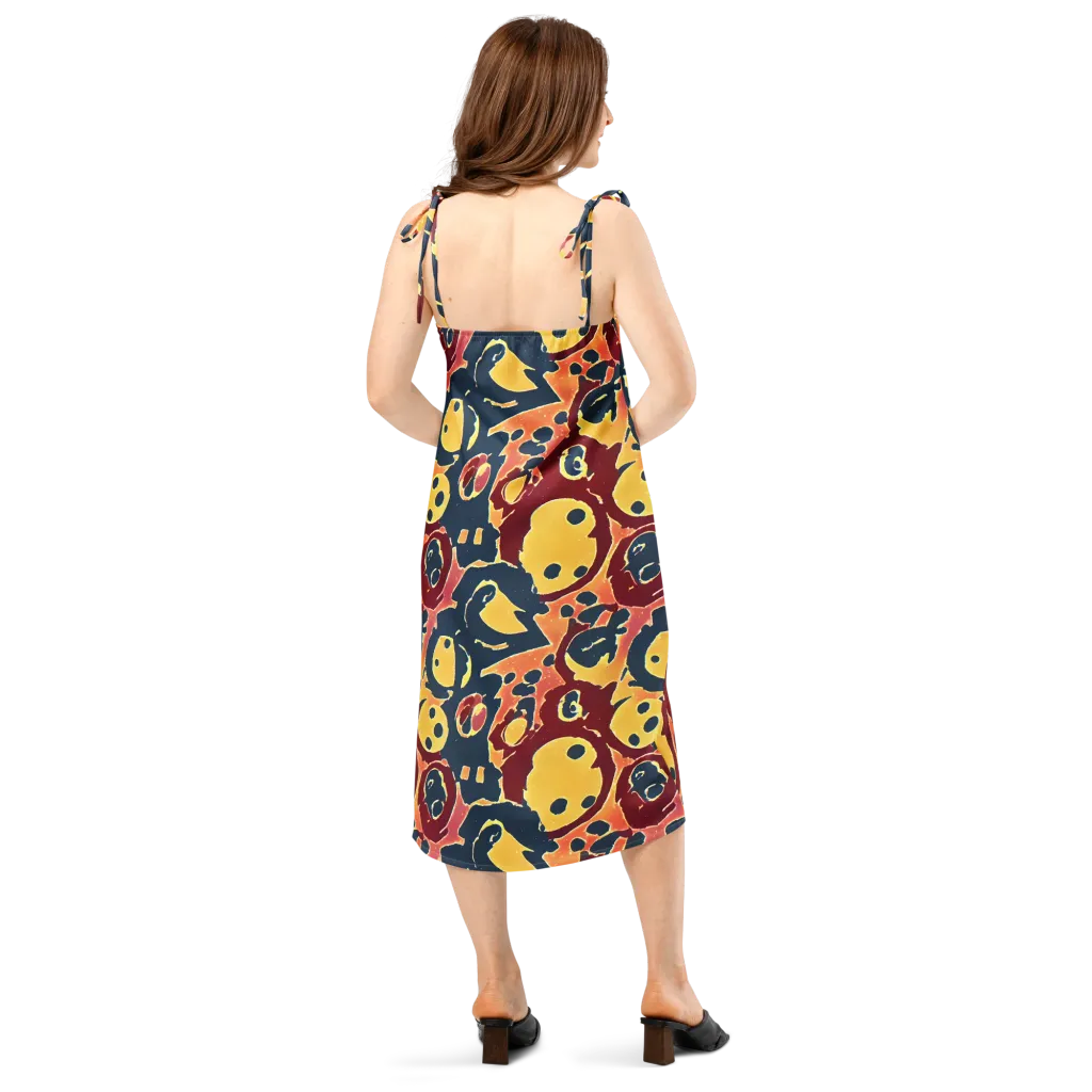 Sunset Silhouette on Slip Dress — Back