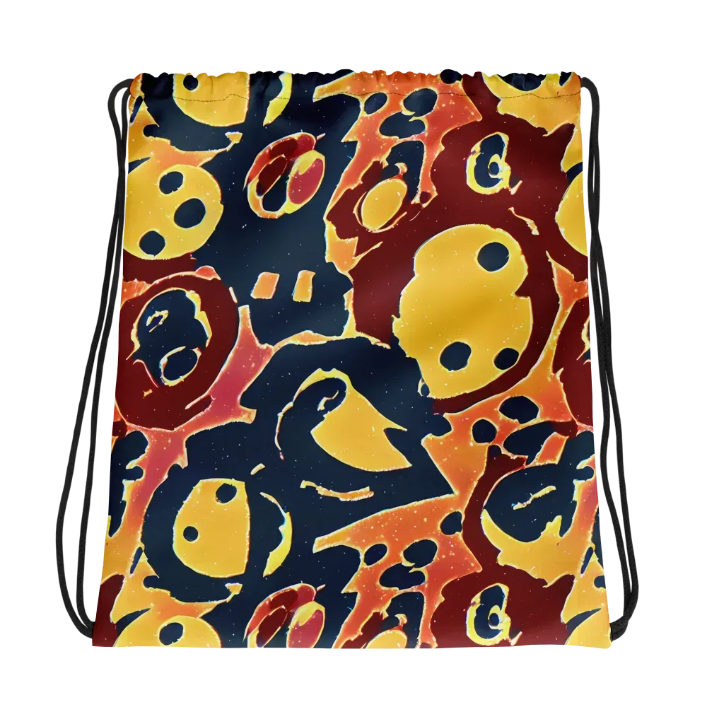 Sunset Silhouette on Drawstring Bag — Photo