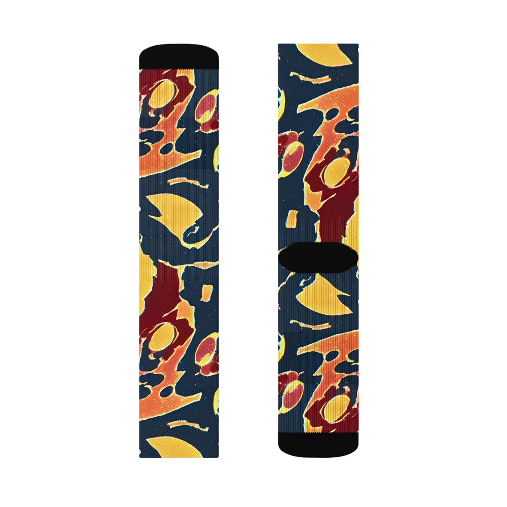 Sunset Silhouette on Socks — Left Sock