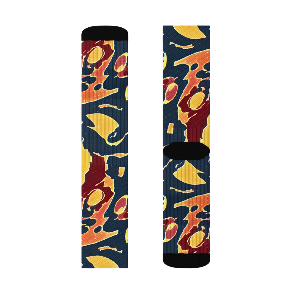 Sunset Silhouette on Socks — Right Sock