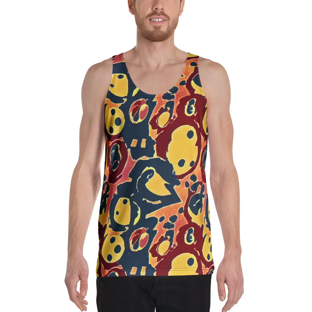 Sunset Silhouette on Men's Tank Top — Front
