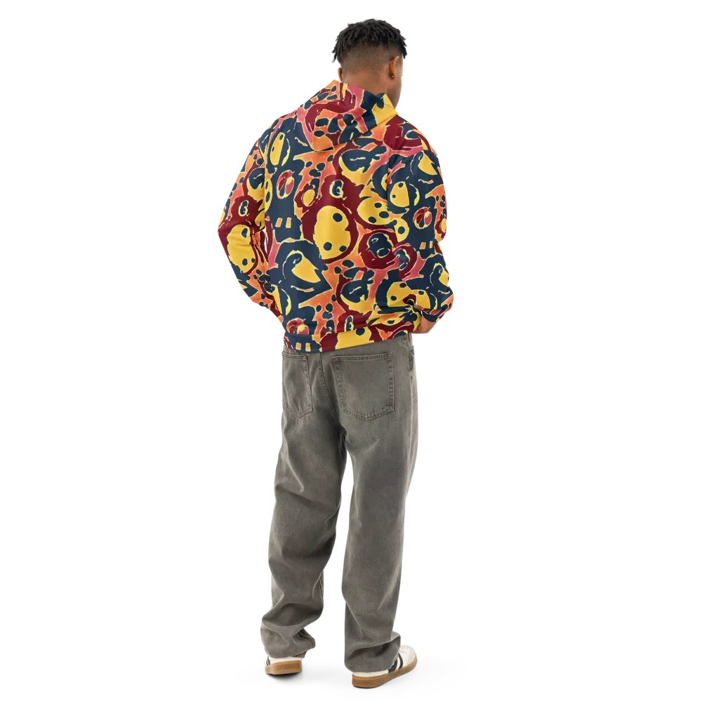 Sunset Silhouette on Cotton Hoodie — Back