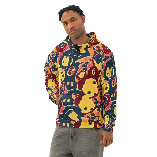 Sunset Silhouette on a Cotton Hoodie