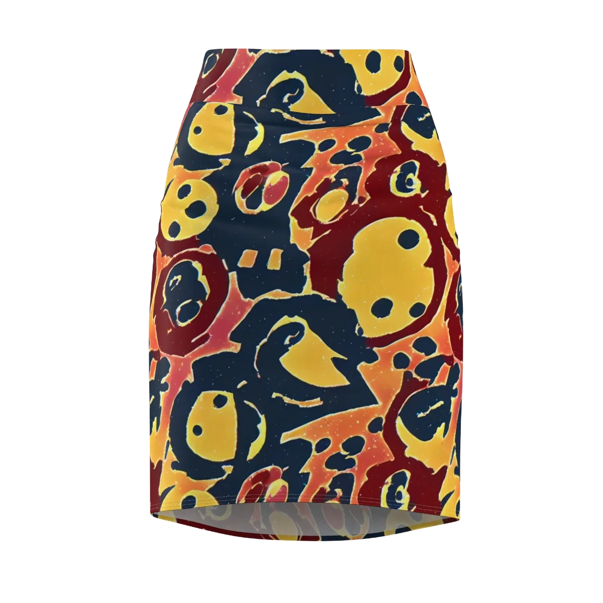 Sunset Silhouette on Pencil Skirt — Front
