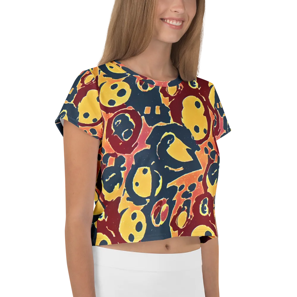 Sunset Silhouette on Crop Tee — Right