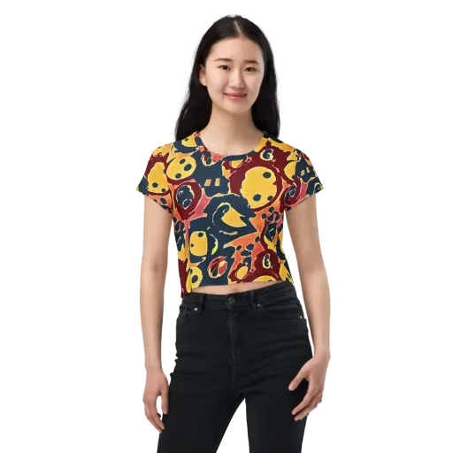 Sunset Silhouette on a Crop Tee