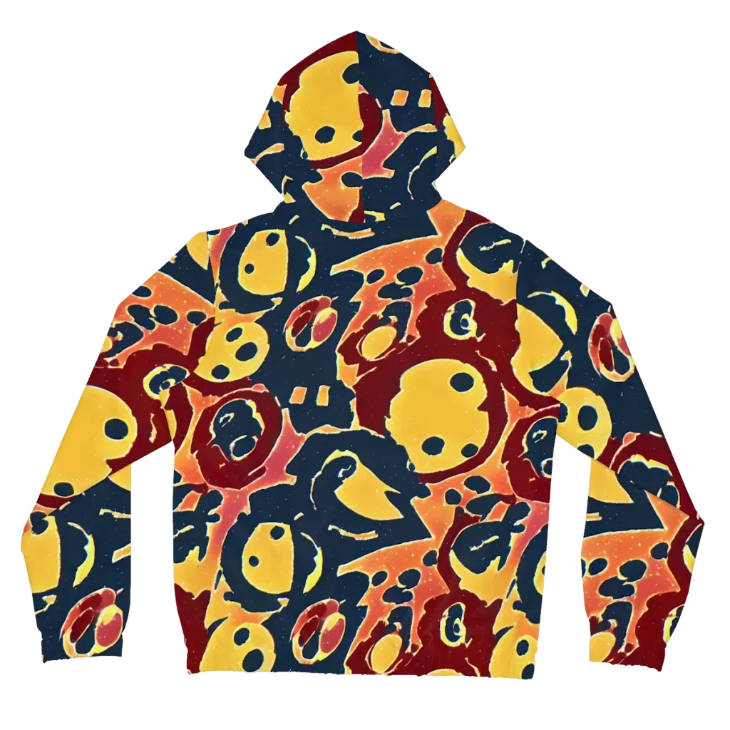 Sunset Silhouette on Women's Full-Zip Hoodie — Back