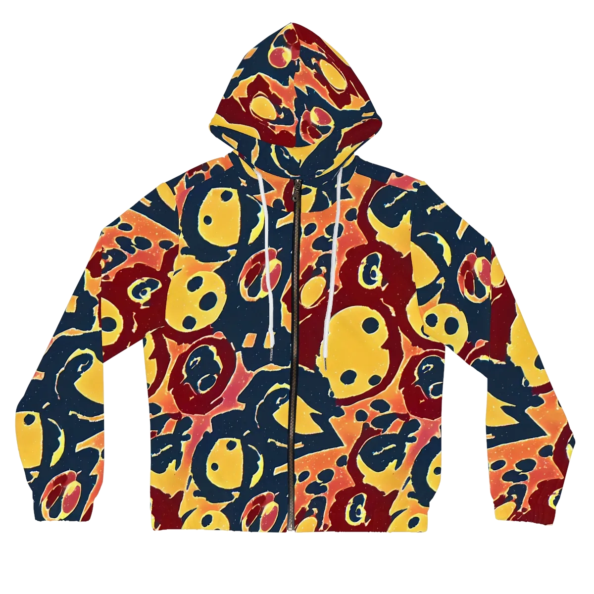 Sunset Silhouette on Women's Full-Zip Hoodie — Front