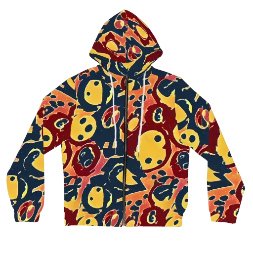 Sunset Silhouette on a Women's Full-Zip Hoodie