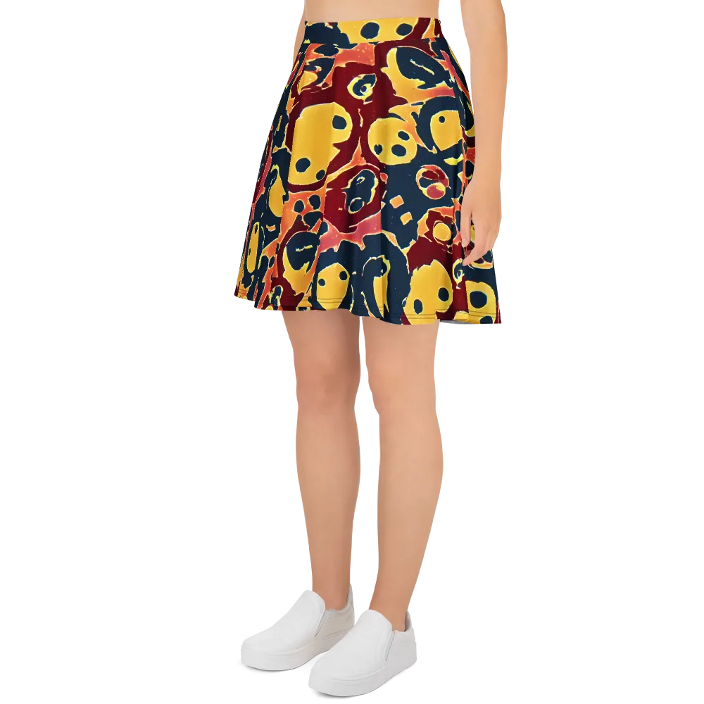 Sunset Silhouette on Skater Skirt — Left