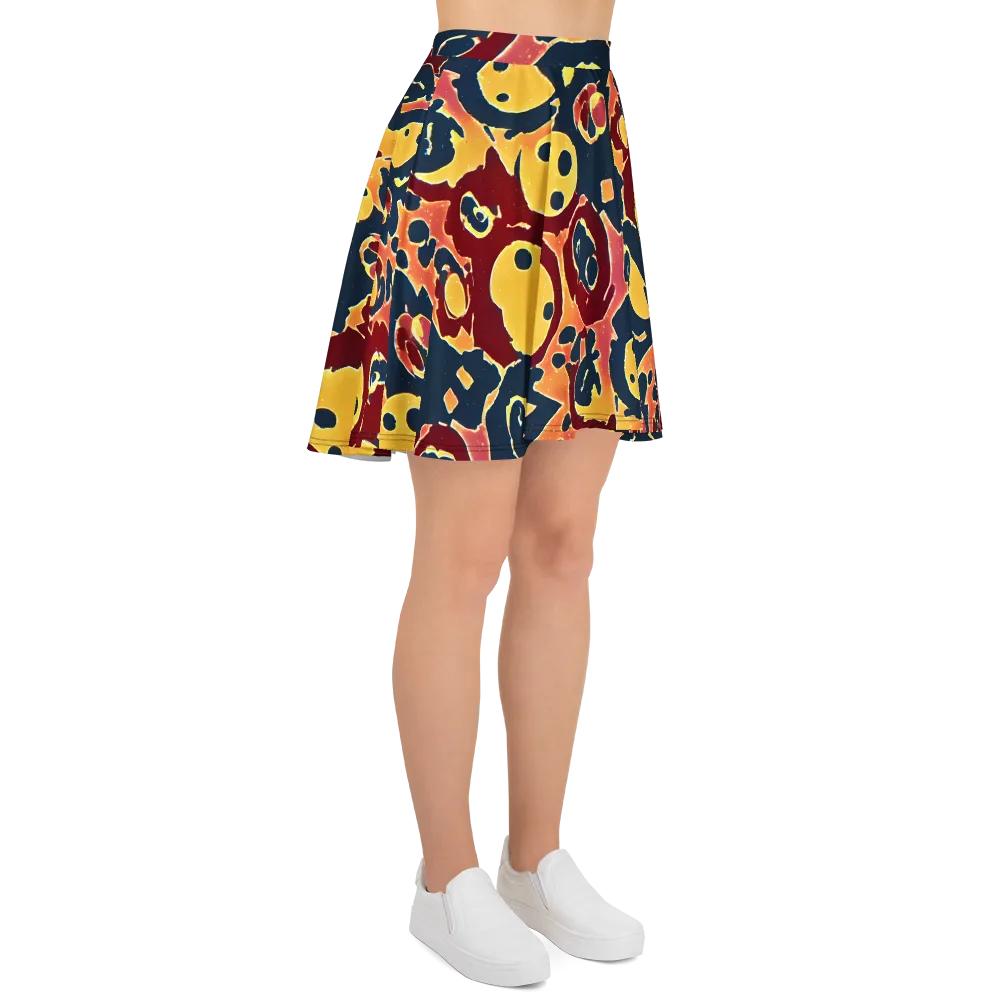Sunset Silhouette on Skater Skirt — Right