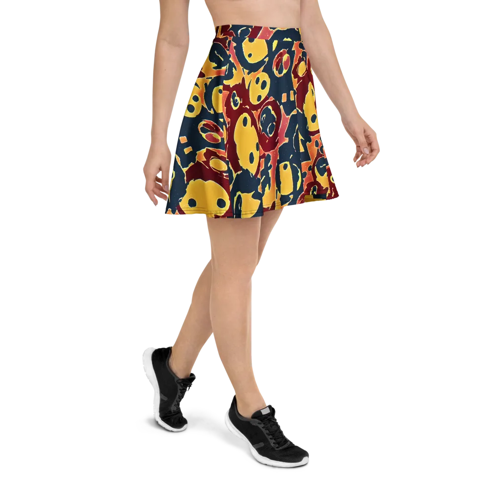 Sunset Silhouette on Skater Skirt — Right