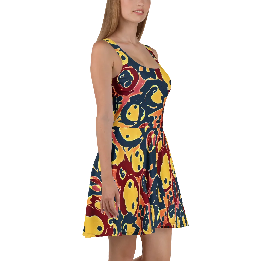 Sunset Silhouette on Skater Dress — Right