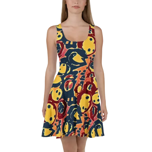 Sunset Silhouette on a Skater Dress