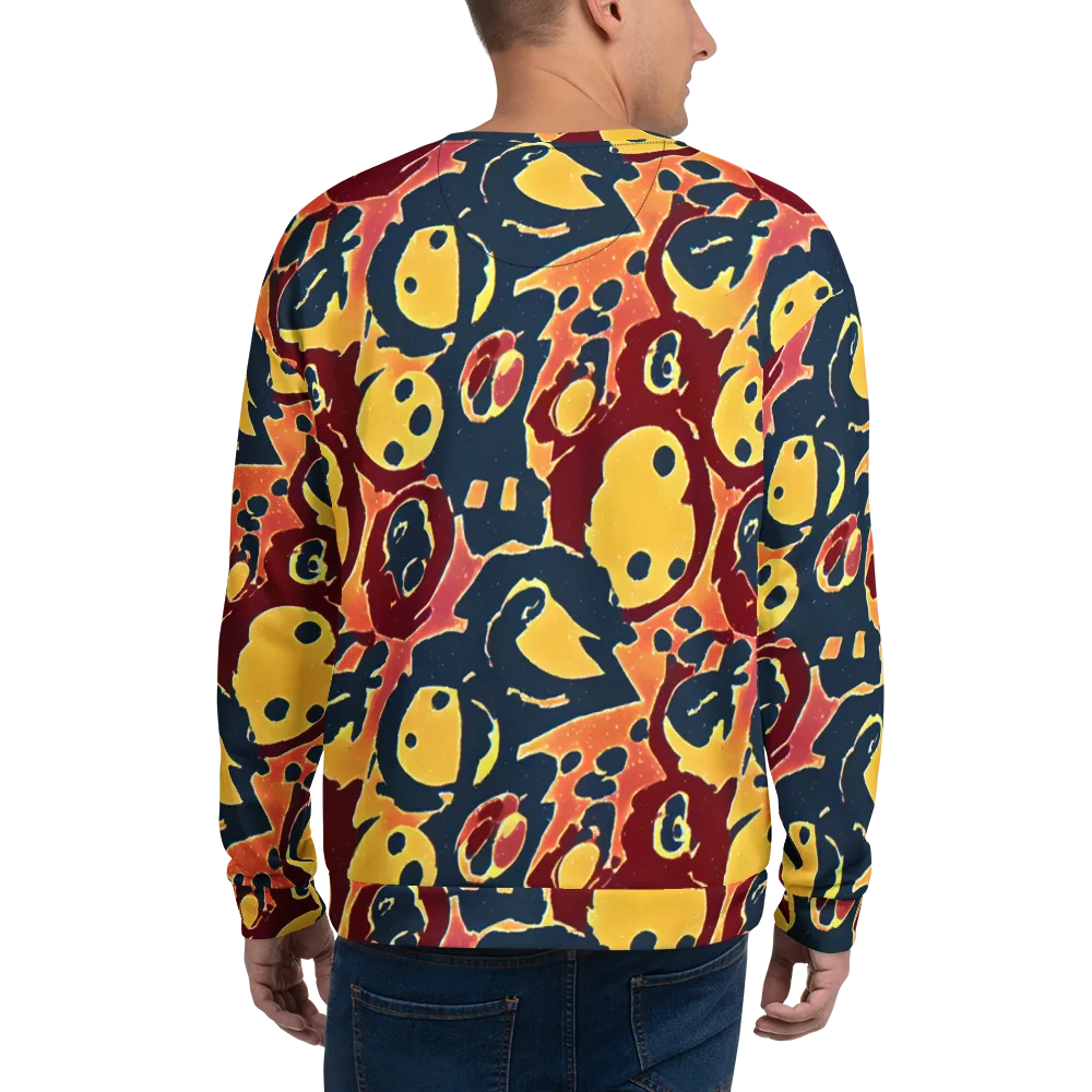 Sunset Silhouette on Sweatshirt — Back