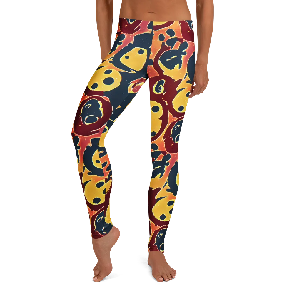 Sunset Silhouette on Leggings — Front
