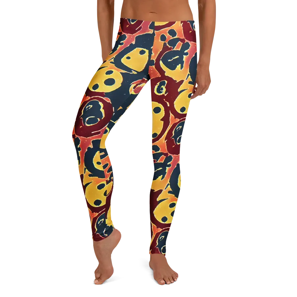 Sunset Silhouette on Leggings — Front
