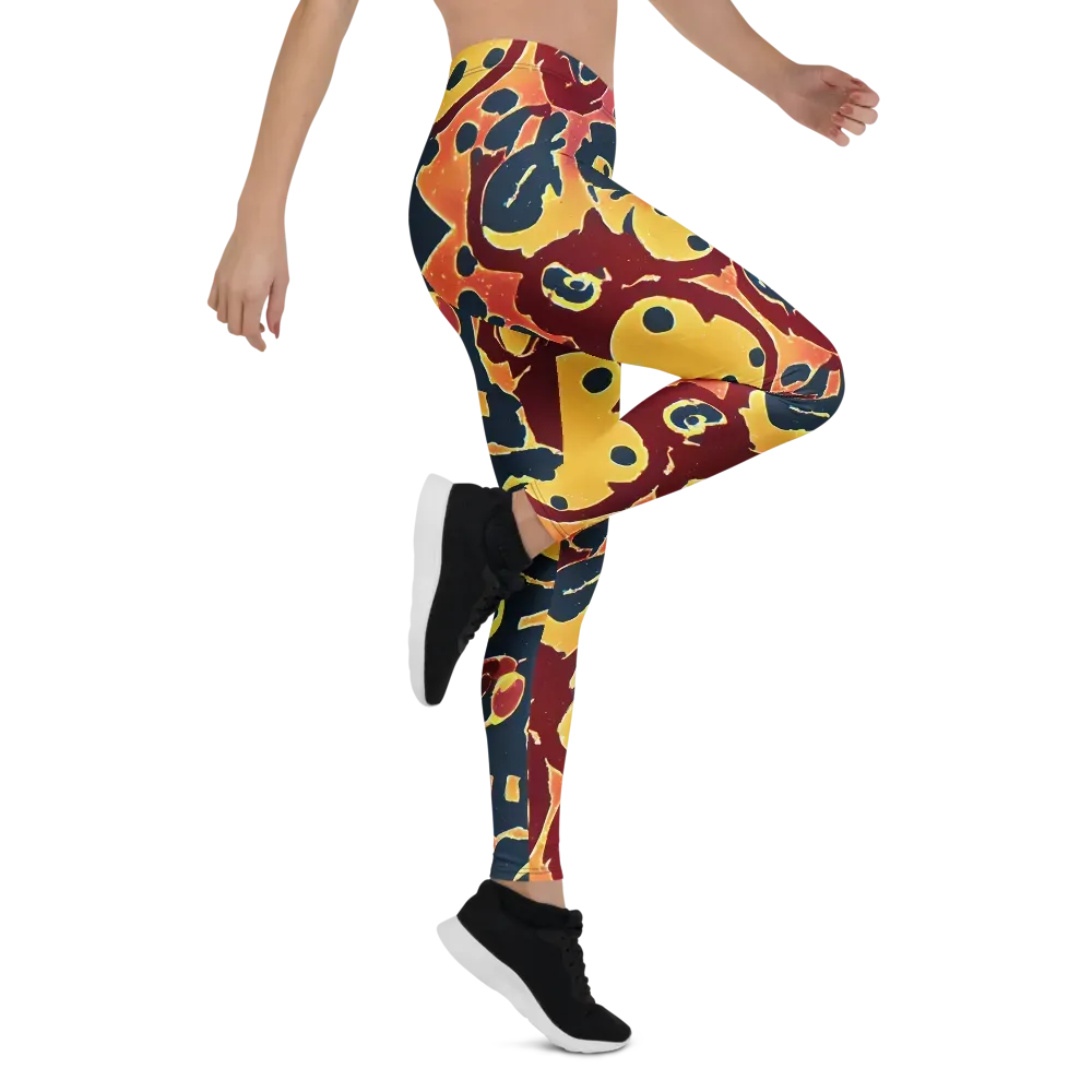 Sunset Silhouette on Leggings — Right