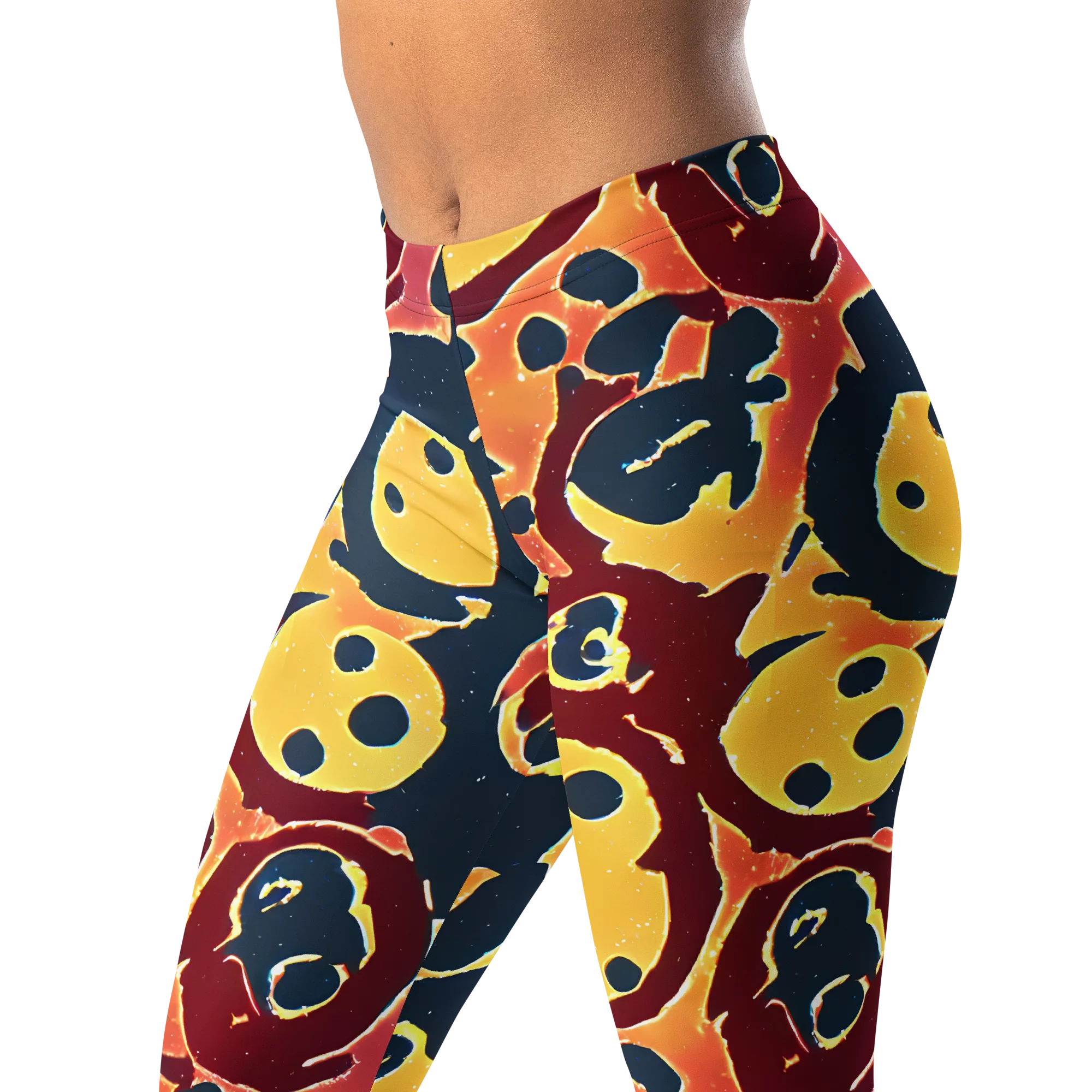 Sunset Silhouette on Leggings — Left Front