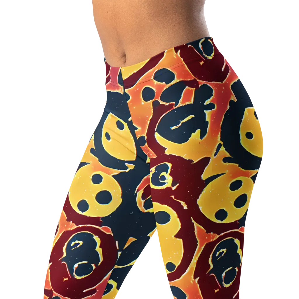 Sunset Silhouette on Leggings — Left Front
