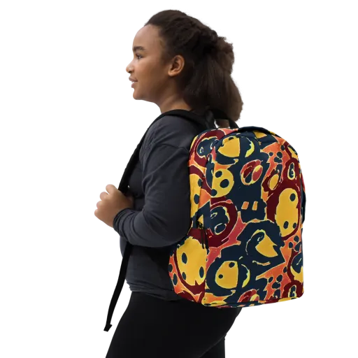Sunset Silhouette on a Minimalist Backpack