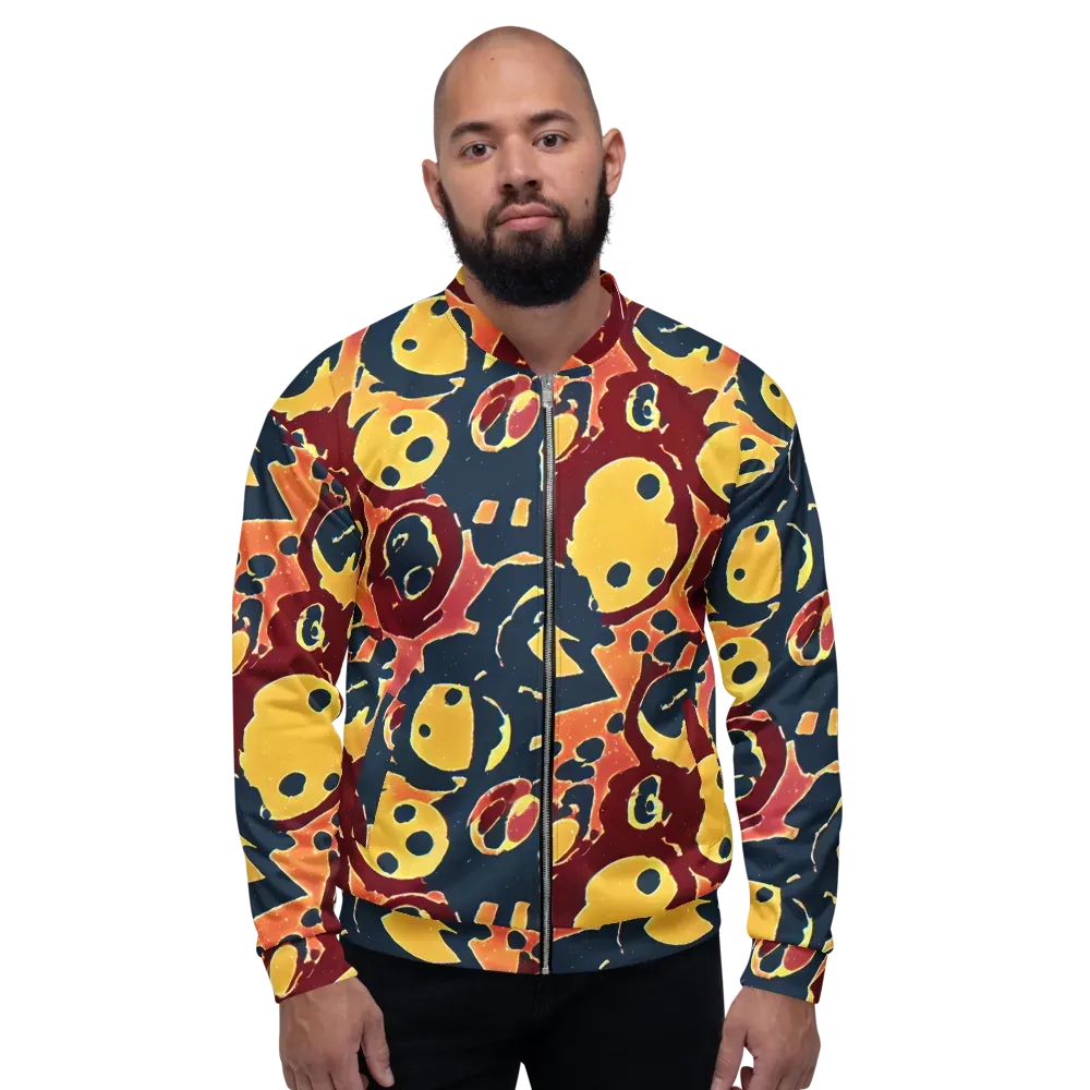 Sunset Silhouette on Bomber Jacket — Front