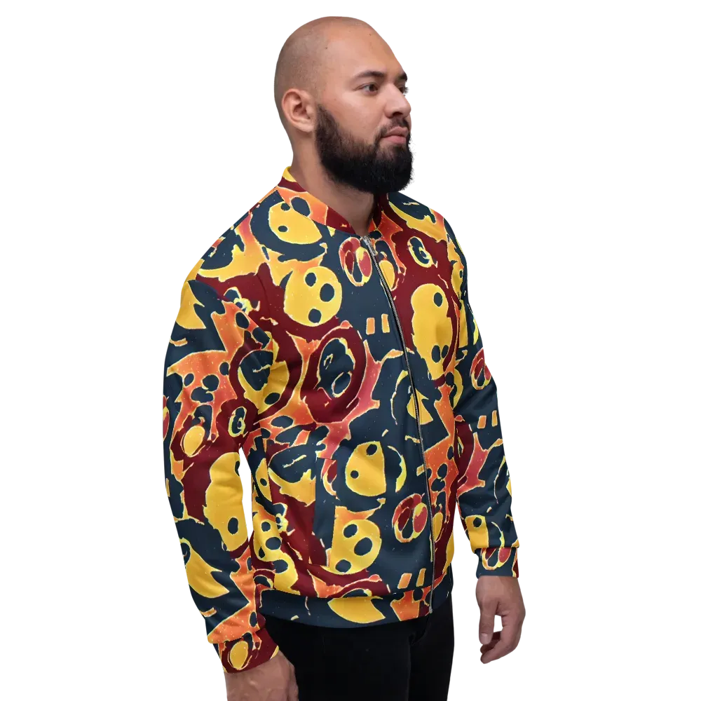 Sunset Silhouette on Bomber Jacket — Right
