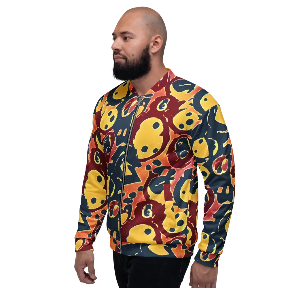 Sunset Silhouette on Bomber Jacket — Left
