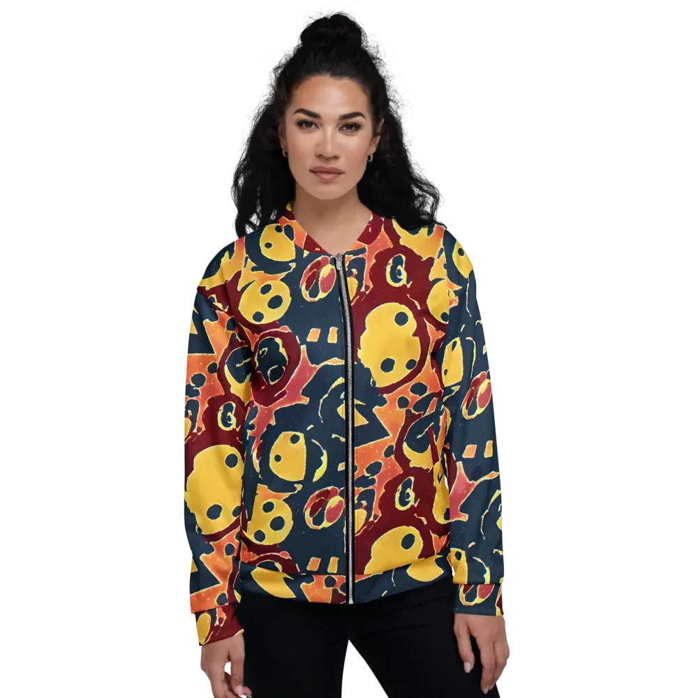Sunset Silhouette on Bomber Jacket — Front