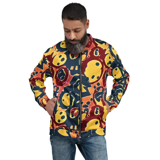 Sunset Silhouette on a Bomber Jacket
